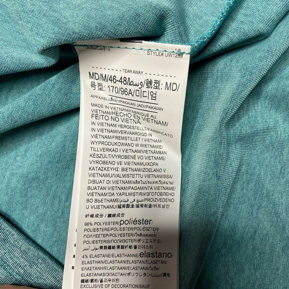 NEW Under Armour Fitted Golf Pullover in Teal - Picture 6 of 8